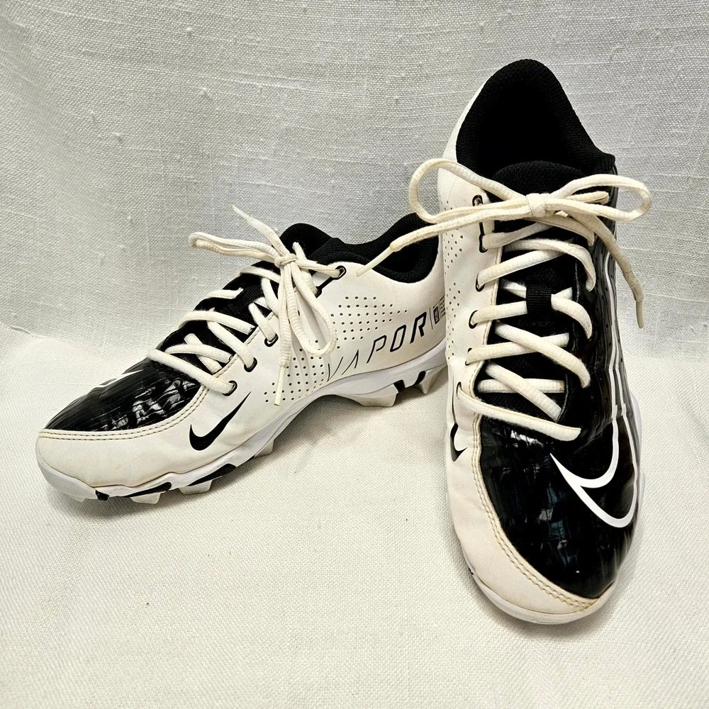 Nike Vapor Ultrafly 4 Keystone Youth 5.5Y Black White Baseball Cleats DA0702-001